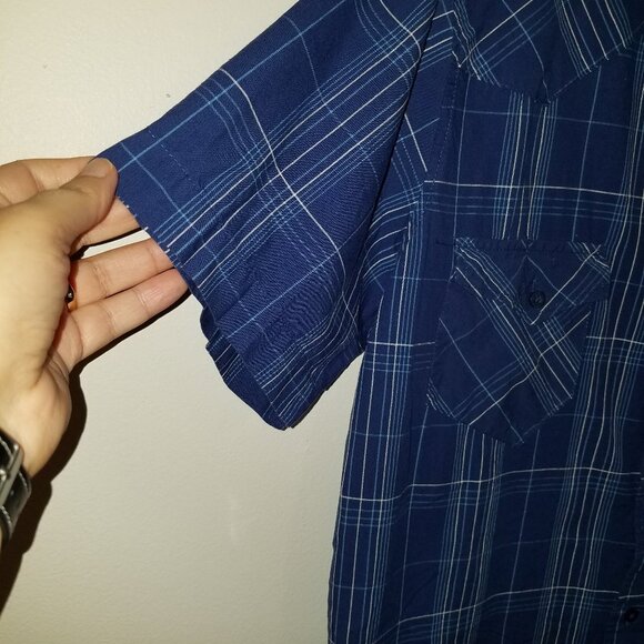 Seven Souls Embroidered Short Sleeve Button Up 100% Cotton Medium - Picture 3 of 13